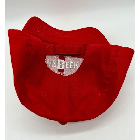 Mr Beer Home Brewing Cap Baseball Hat Red Adjustable Hook & Loop OSFM - Picture 3 of 5